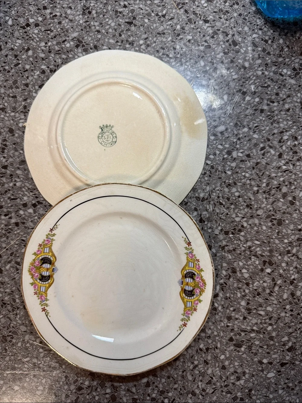 Vintage Theodore Haviland Limoges Floral Plates Set of 2